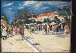  Berkes, Antal - Sunlit Street Scene, oil on canvas, Signed lower right: Berkes A 1913, Photo: Tamás Kieselbach